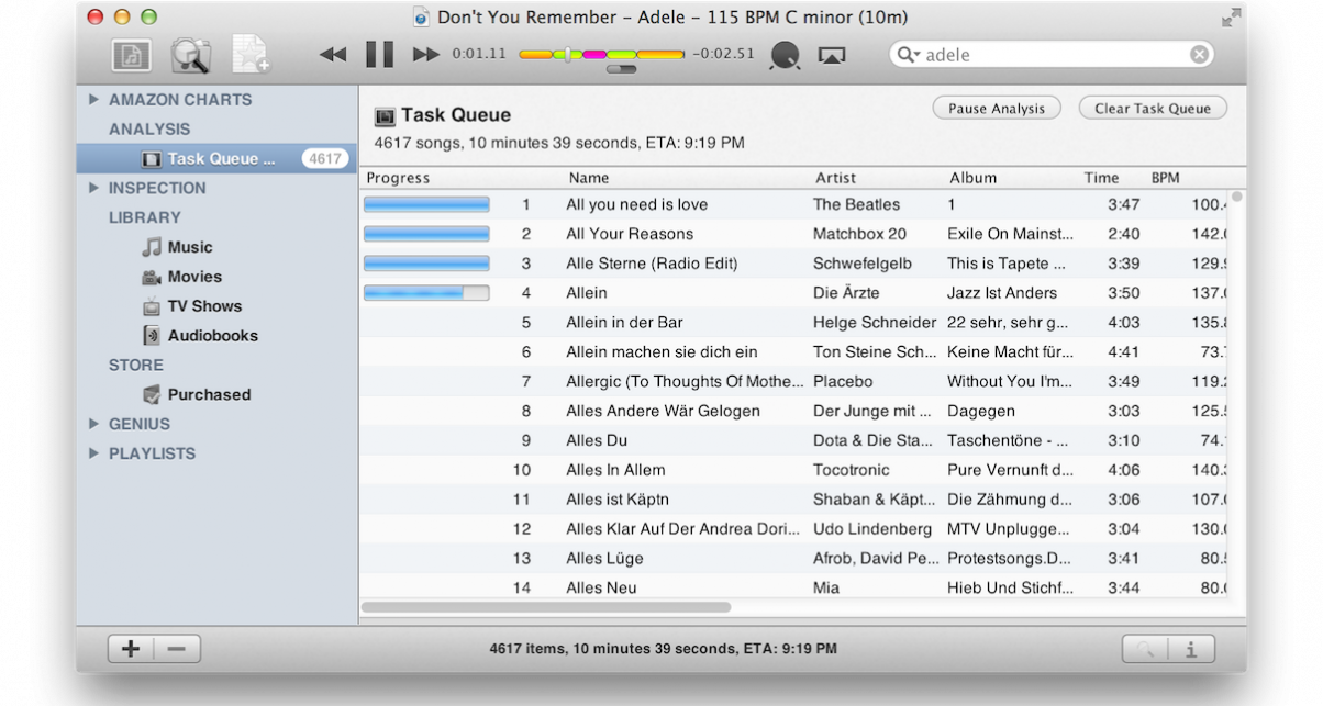 Analysing A Collection In Beatunes - Beatunes (1204x643), Png Download