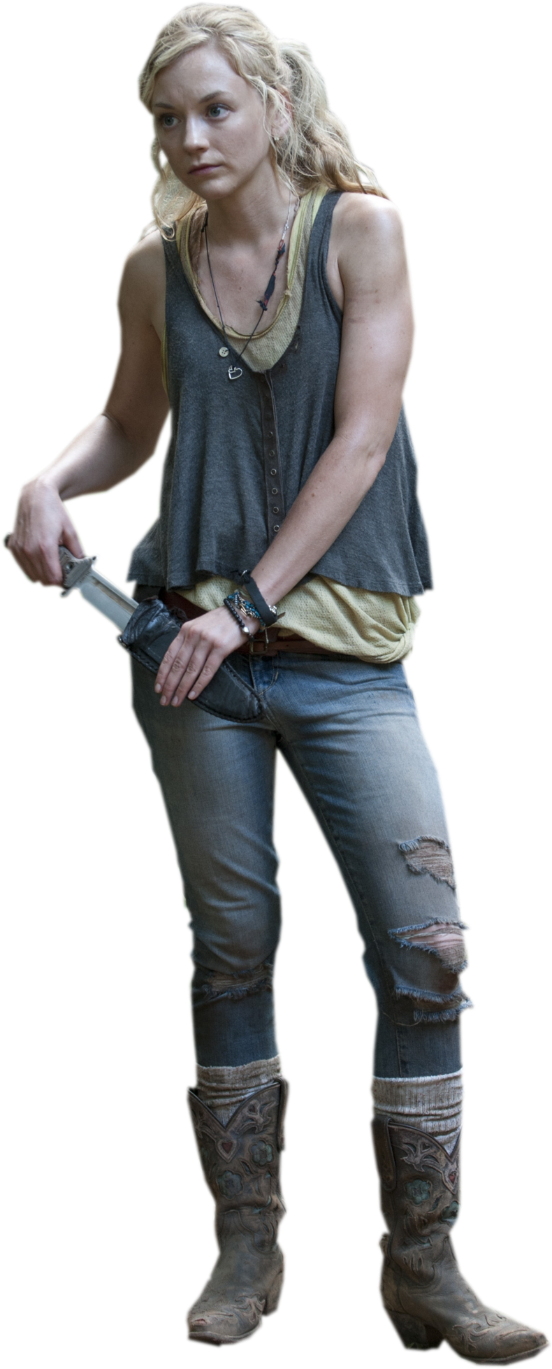 Beth Twd - Walking Dead Beth Png (1024x2077), Png Download