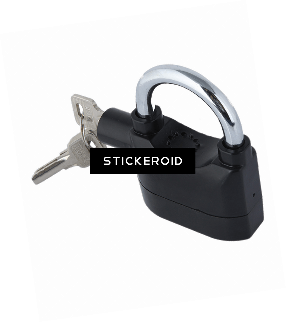 Anti Theft Siren Lock (979x1103), Png Download