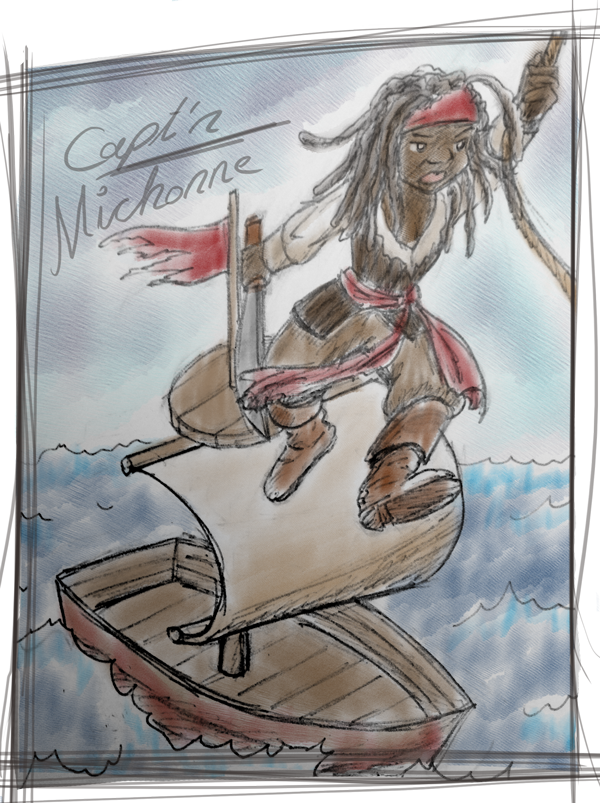 Quick Pen On Paper Sketch With Even Quicker Coloring - Cartoon (600x803), Png Download