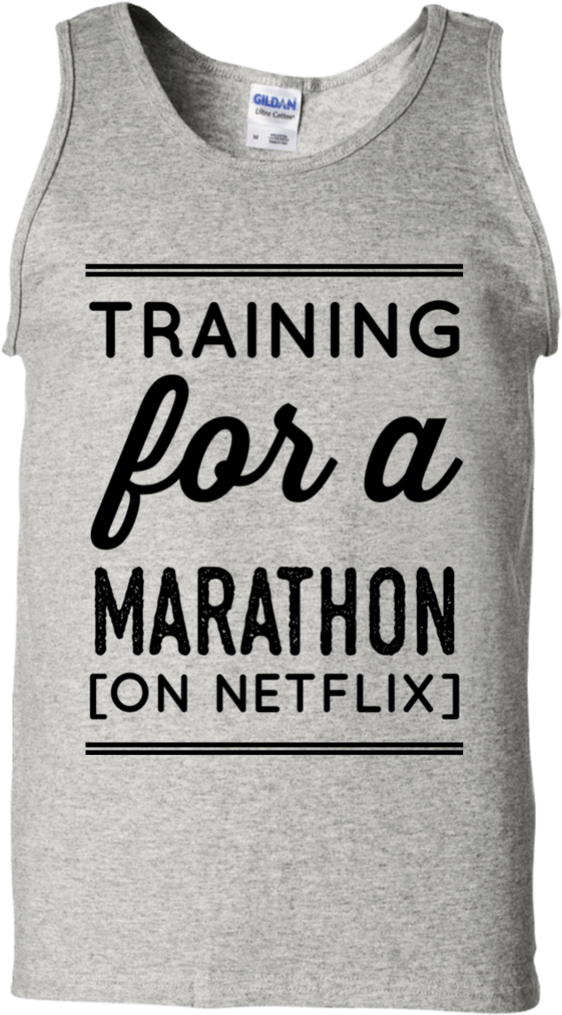 Training For A Marathon N Tank Top (1024x1024), Png Download