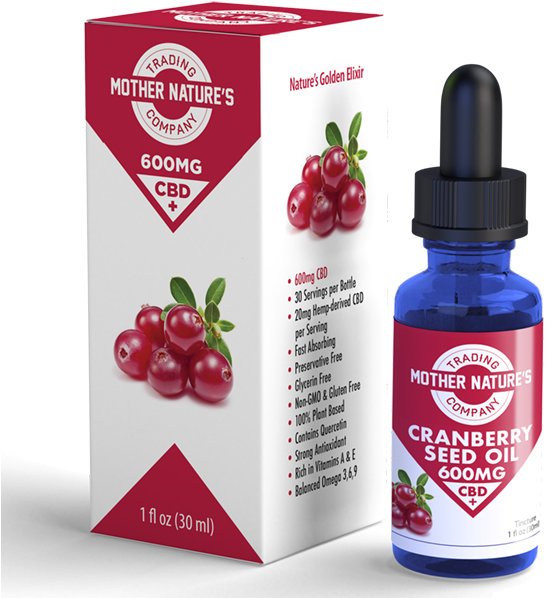Cranberry Seed Oil Cbd 1oz/30ml Dropper Bottle - Frutti Di Bosco (600x700), Png Download