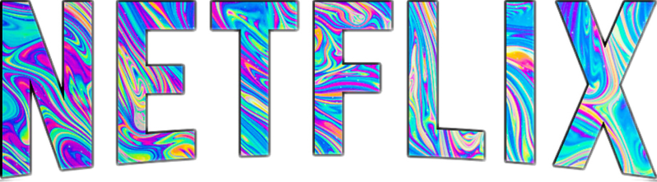 Netflix Ntflx - Stickers Tumblr Png Holografico (1298x360), Png Download