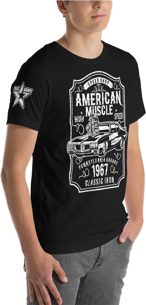 Vintage Unisex T-shirt - T-shirt (1000x1000), Png Download
