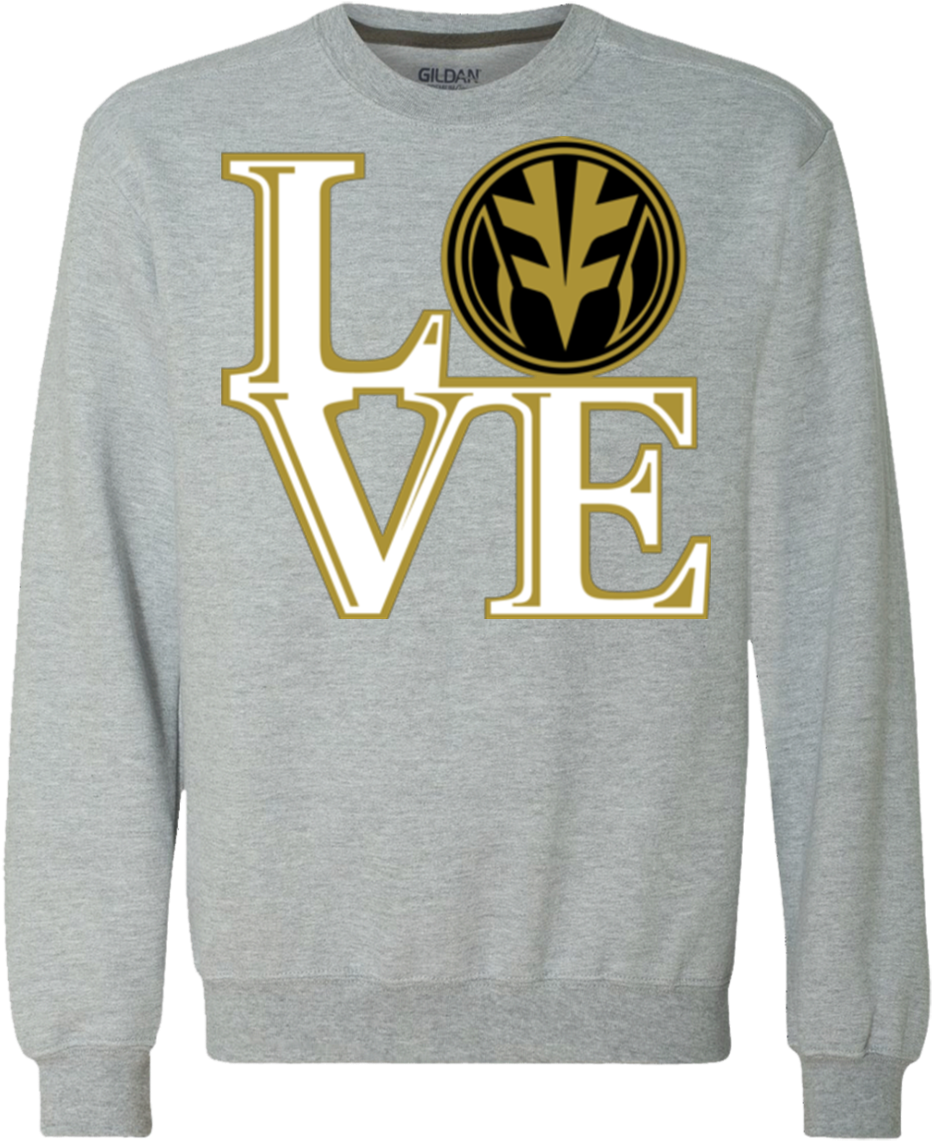 White Ranger Love Premium Crewneck Sweatshirt - Badass Superhero Heavyweight Crewneck Sweatshirt 9 (1155x1155), Png Download