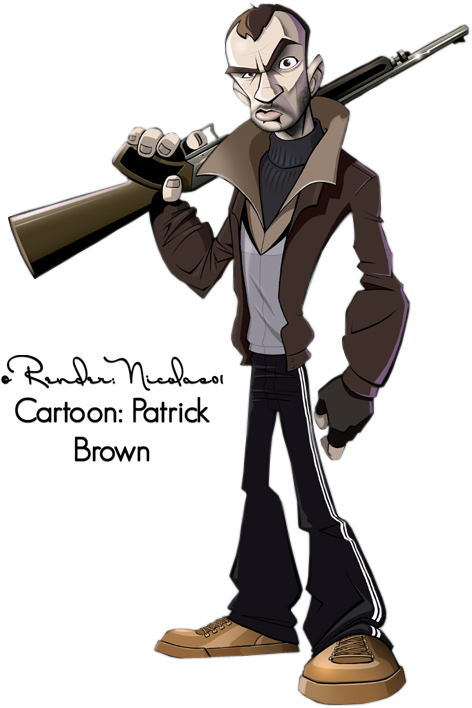 Niko Bellic - Niko Bellic Draw (500x750), Png Download