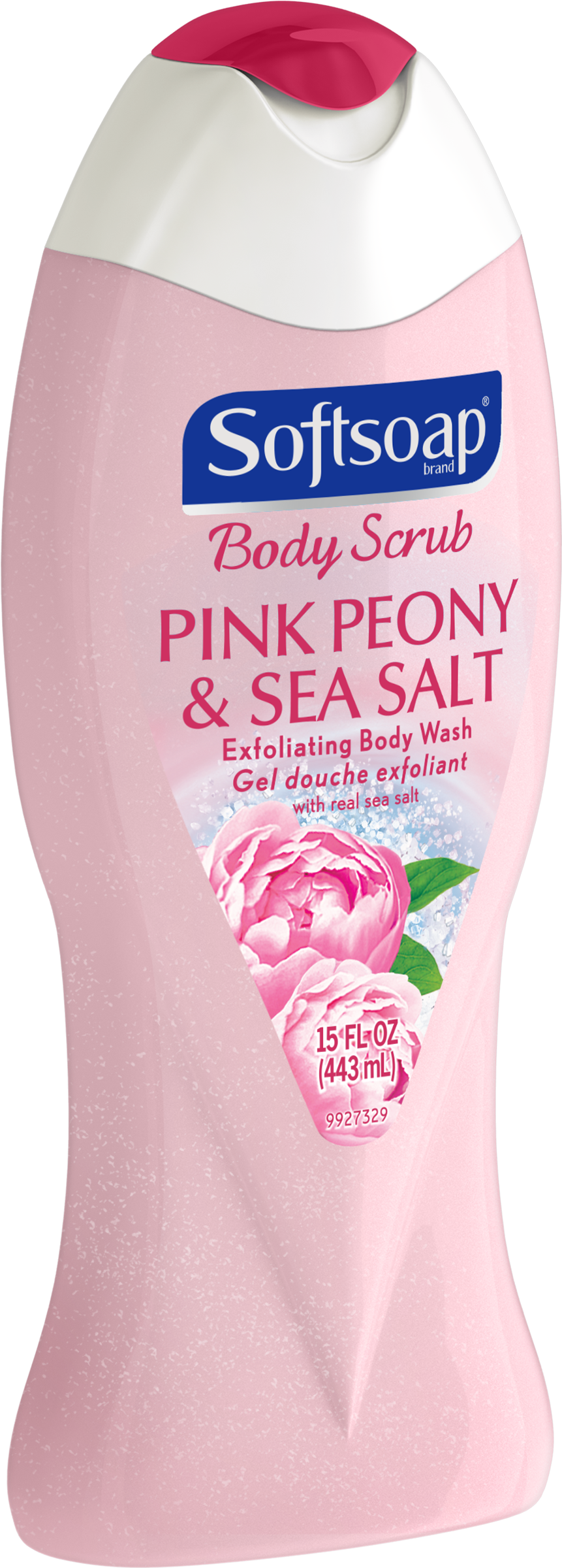Softsoap Exfoliating Body Wash, Pink Peony & Sea Salt - Softsoap (2500x2500), Png Download
