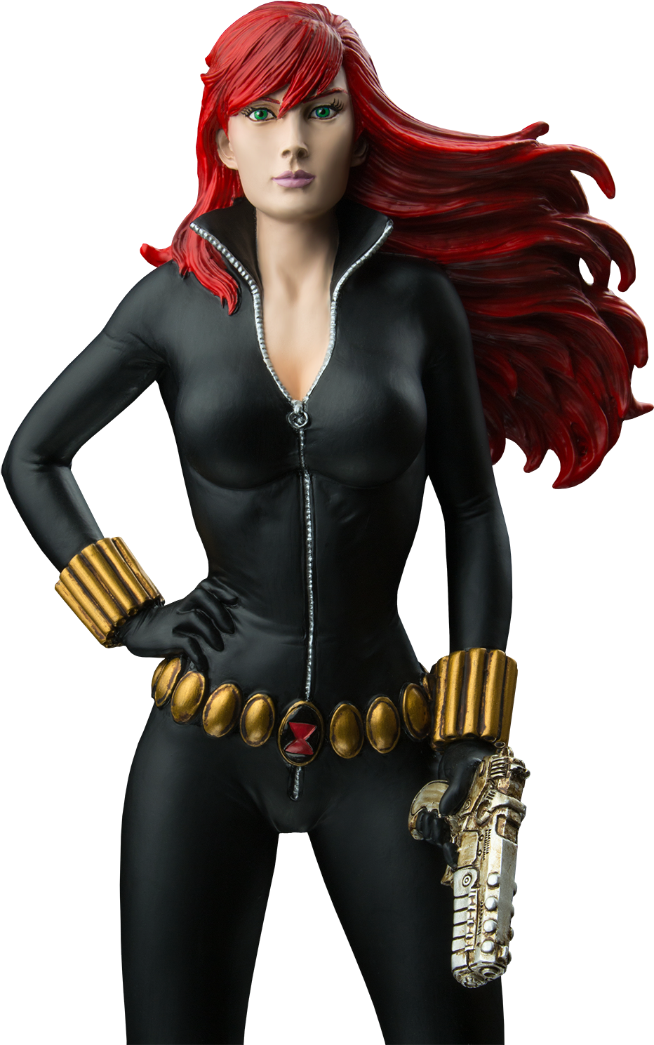 The - Black Widow 1 6 Statue (953x1500), Png Download