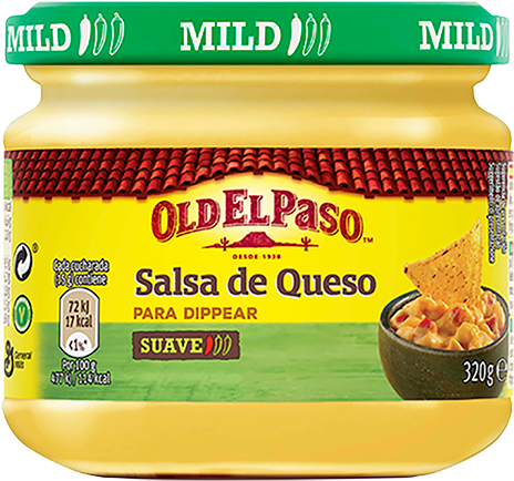 Salsa De Queso - Old El Paso Beef And Bean Chilli Burrito Kit 620g (800x450), Png Download