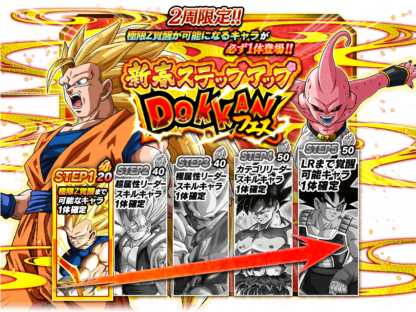 新春dokkanフェス - Dragon Ball Z Dokkan Battle (852x650), Png Download