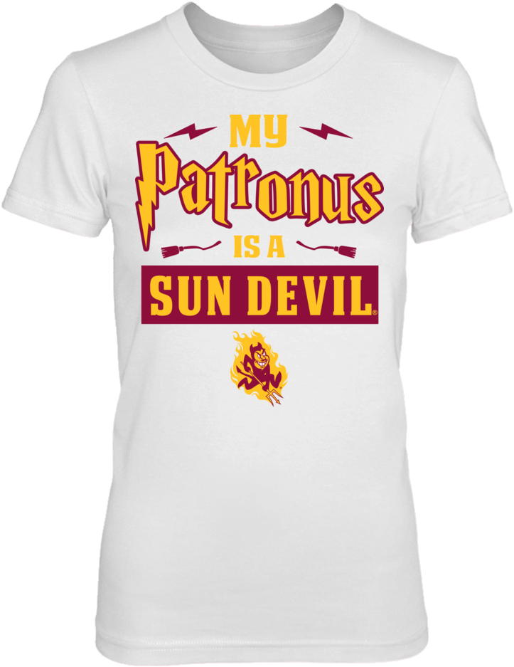 My Patronus Is A Sun Devil From Arizona State - Grambling State University Tshirt (1000x1000), Png Download