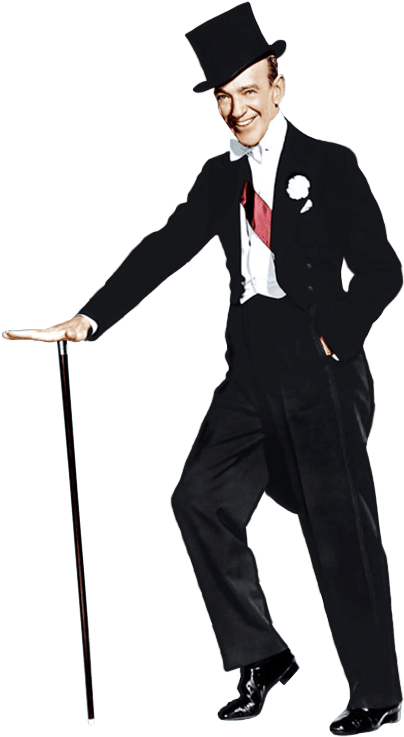 Dancer Fred Astaire Sideview - Print: Silk Stockings, Fred Astaire, 1957, 61x46cm. (560x749), Png Download