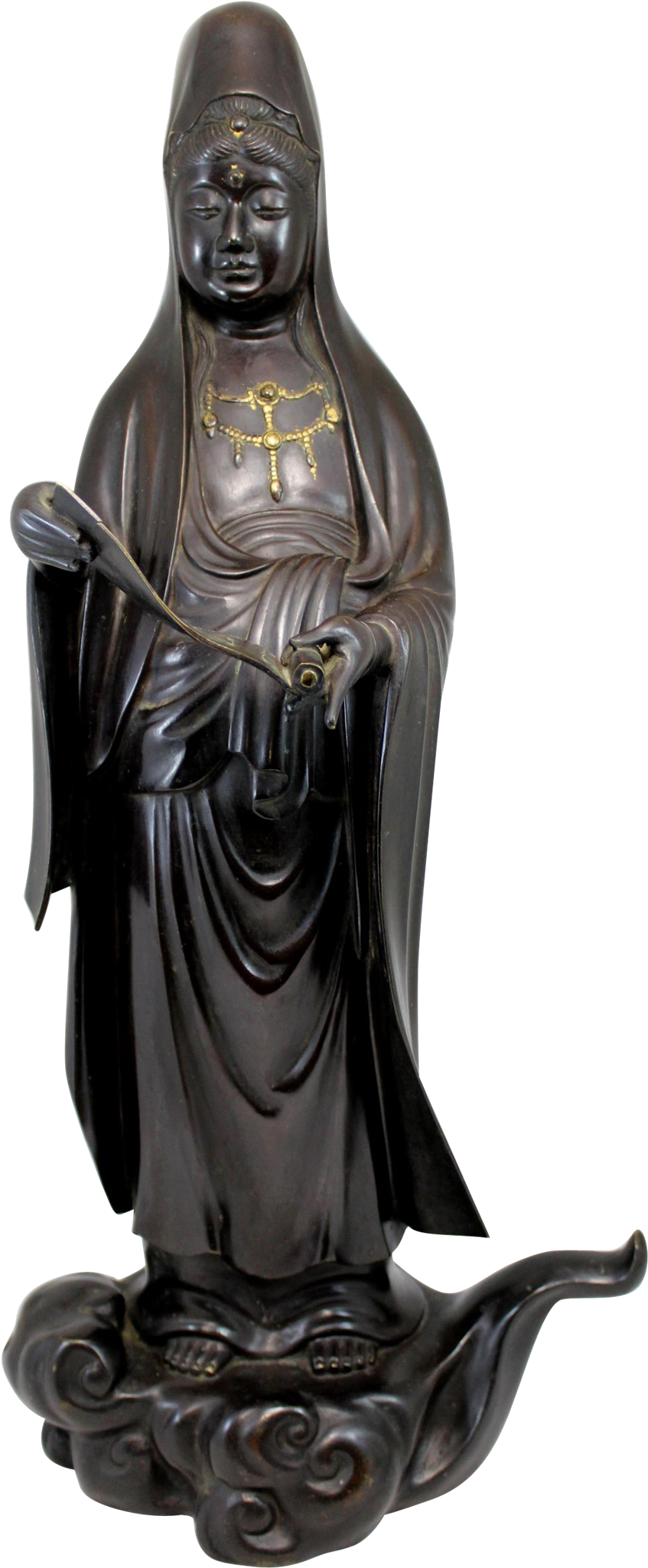 A Beautiful Japanese Meiji Patinated Cast Bronze Figure - Statue (2048x2048), Png Download