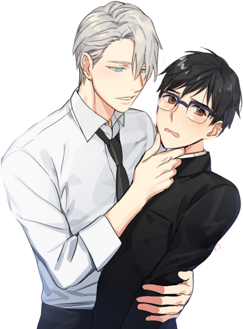 Наклейка Victor Nikiforov X Yuuri Katsuki » Yuri On - Yuri On Ice (700x698), Png Download