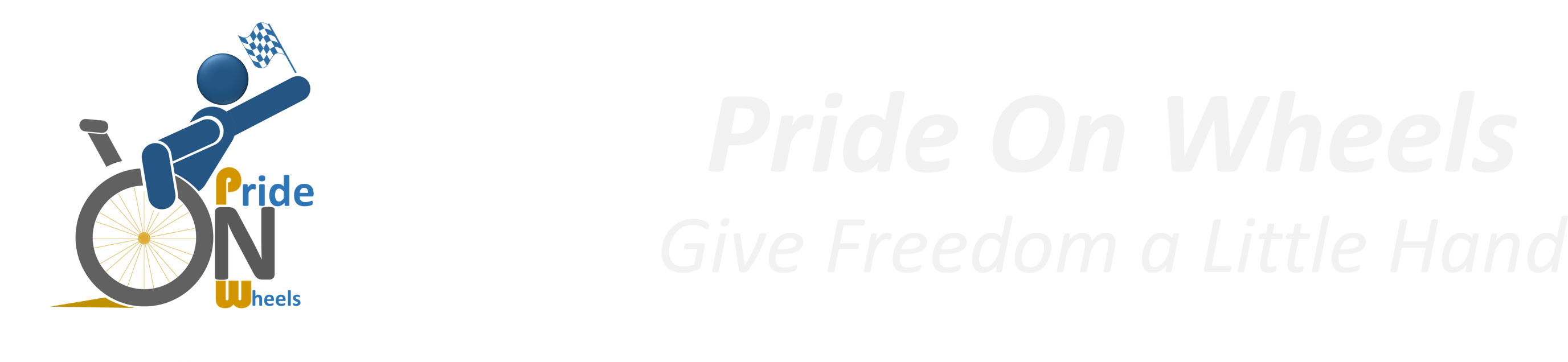 Pride On Wheels - Wheelchair (2838x664), Png Download