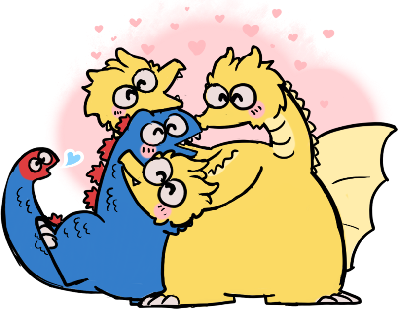 Godzilland Museum Ticklishcicada - Cartoon (1280x640), Png Download