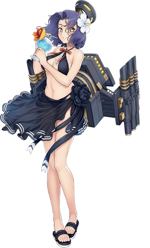 Tatsuta Also Gained A Swimsuit ◊ Of - Kancolle Tatsuta Kai Ni (494x813), Png Download