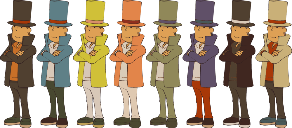 Aidanzapunklaytonpalette - Professor Hershel Layton (1000x439), Png Download