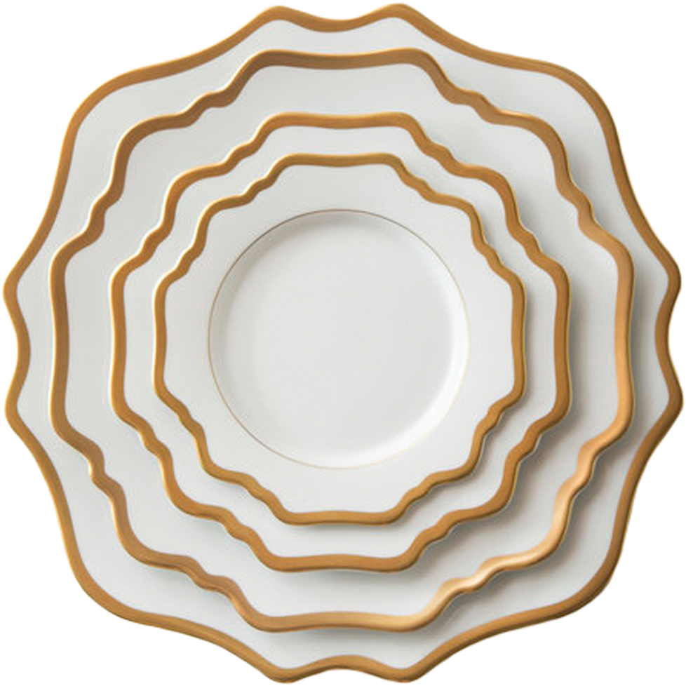 Clear Ceramic Dinner Plates Wedding Dinner Set Party - Ceramic Charger Plate (990x990), Png Download