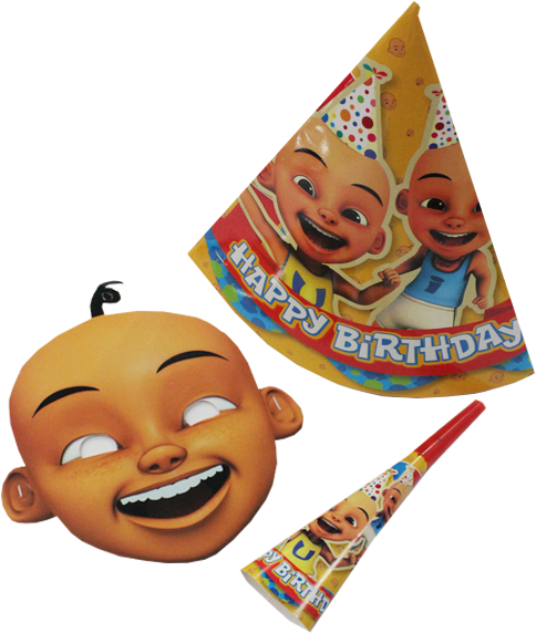 Set Upin Partypack - Cartoon (640x640), Png Download