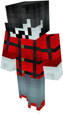Dpsquspng - Marshall Lee Adventure Time Minecraft Skin (640x640), Png Download