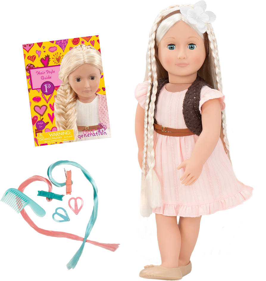Penny 18-inch Hairplay Doll - Our Generation Hair Play Doll (1050x1050), Png Download