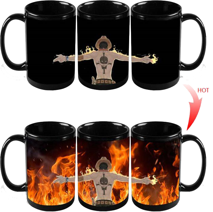 Ace Color Changing Mug - One Piece Coffee Mug (696x693), Png Download