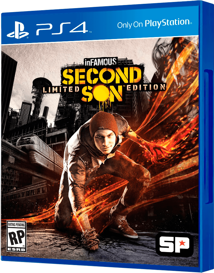 Second Son - Sony Playstation 4 Dualshock 4 - Wireless - Black (800x1000), Png Download