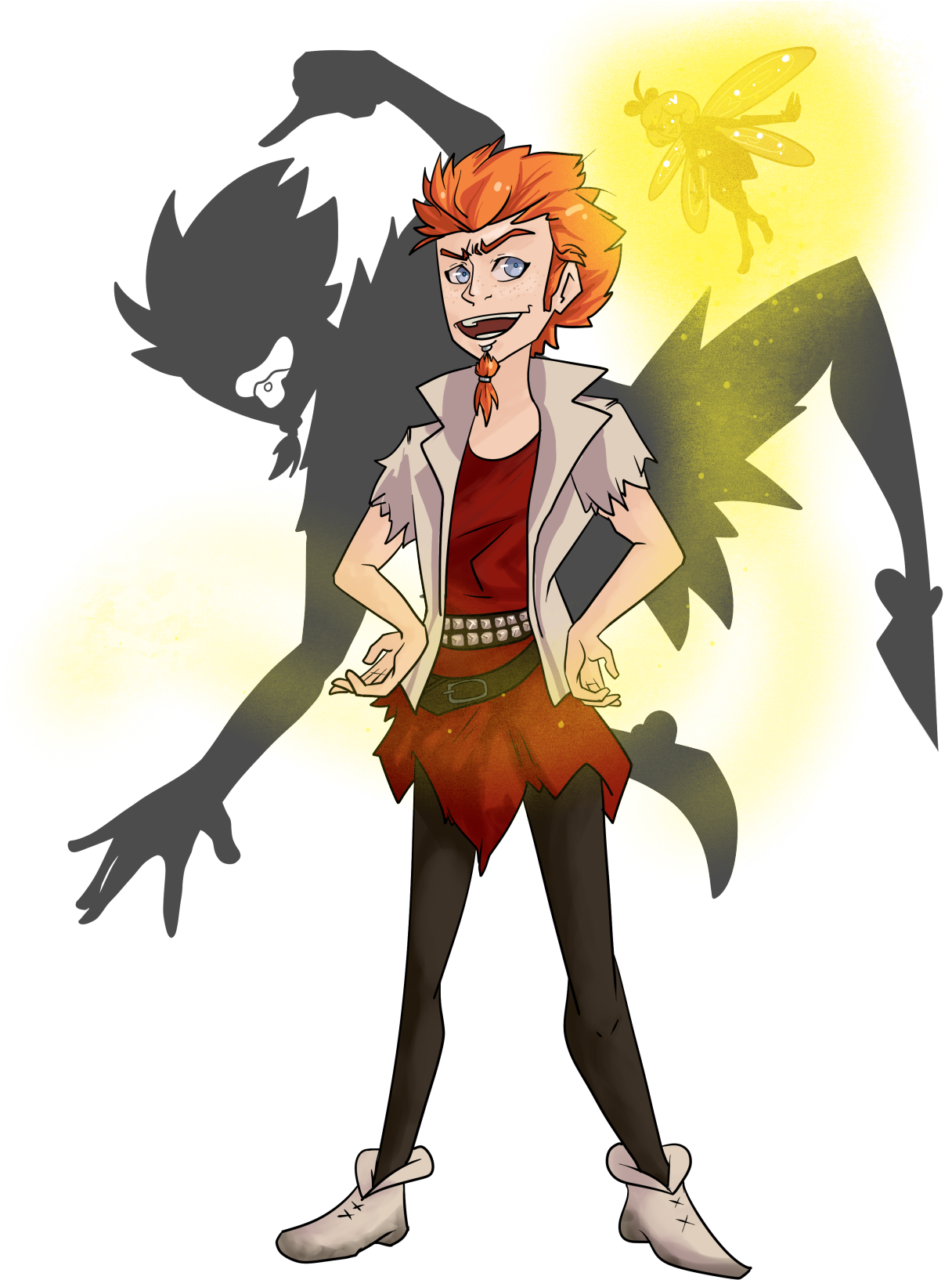 Leon Kuwata As Peter Pan With Special Guest Kanon As - Drawing (1280x1707), Png Download