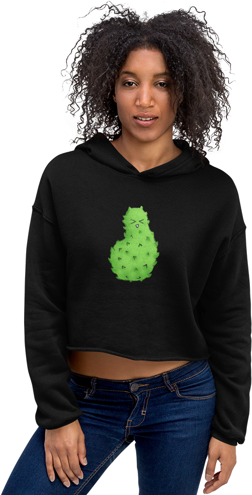 Soursop Crop Hoodie - Sweatshirt (1000x1000), Png Download