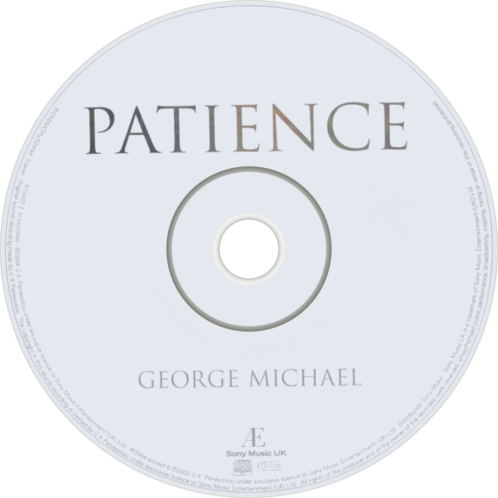 George Michael Patience Cd Disc Image - Cd (1000x1000), Png Download
