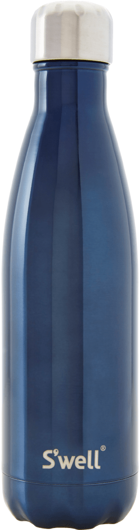 Blue Suede Shimmer - S'well 17oz Shimmer (midnight Black) (300x1106), Png Download