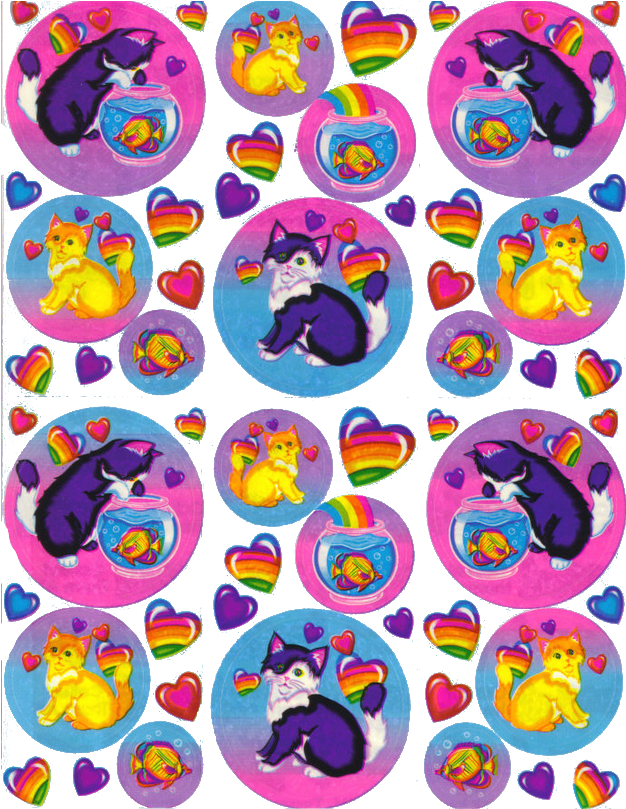 Lisa Frank - Lisa Frank Sticker Book ~ Over 1200 Stickers (631x824), Png Download