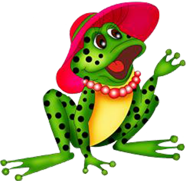 Tubes Grenouilles - Funny Frog Clipart (600x580), Png Download