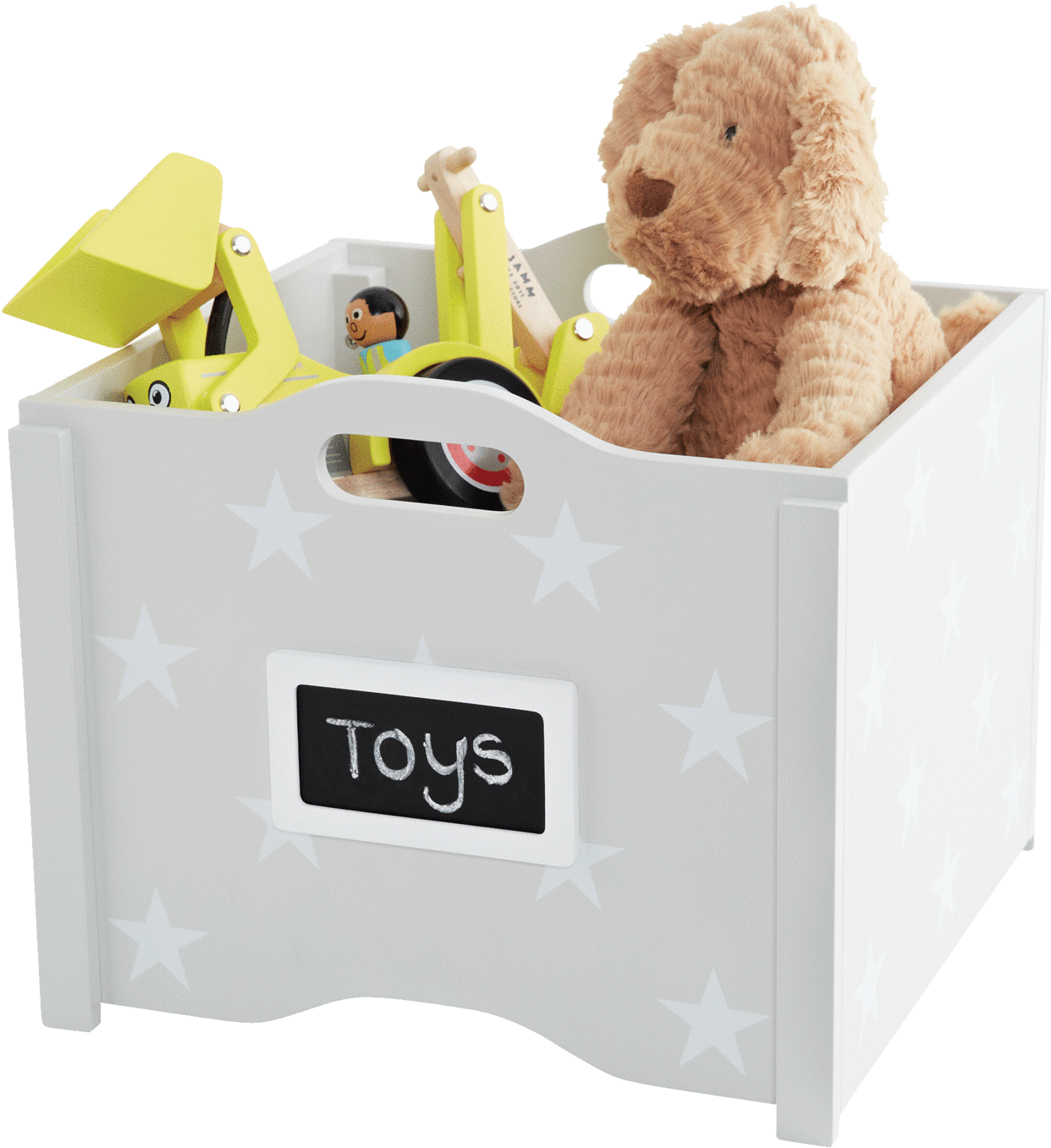 Stacking Toy Box, Grey Star - Gltc Stacking Toy Box - Grey Star (1440x1440), Png Download
