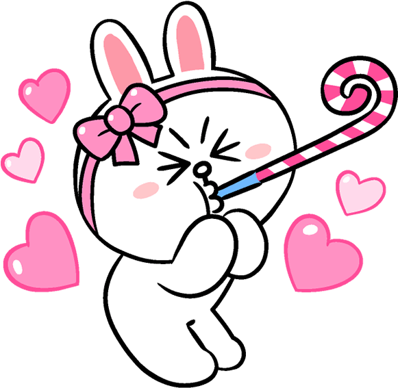 Linefriends Brown Cony Balloons Cute Party Birthday - Happy Birthday Rilakkuma (600x586), Png Download