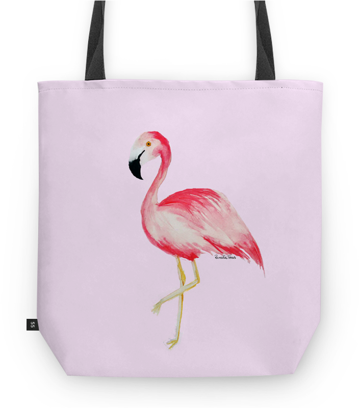 Bolsa Flamingo De Renata Torresna - Shrimp Wallpaper Tumblr Flamingo (800x800), Png Download