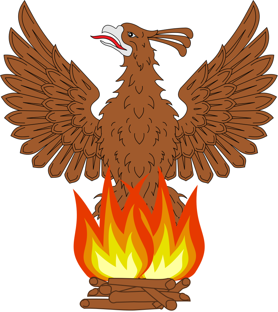 File - Heraldic Phoenix - Svg - Double Headed Eagle Png (912x1024), Png Download