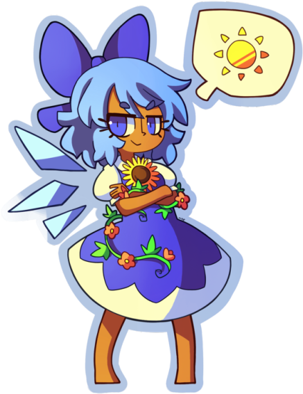 Cirno Tan (500x631), Png Download