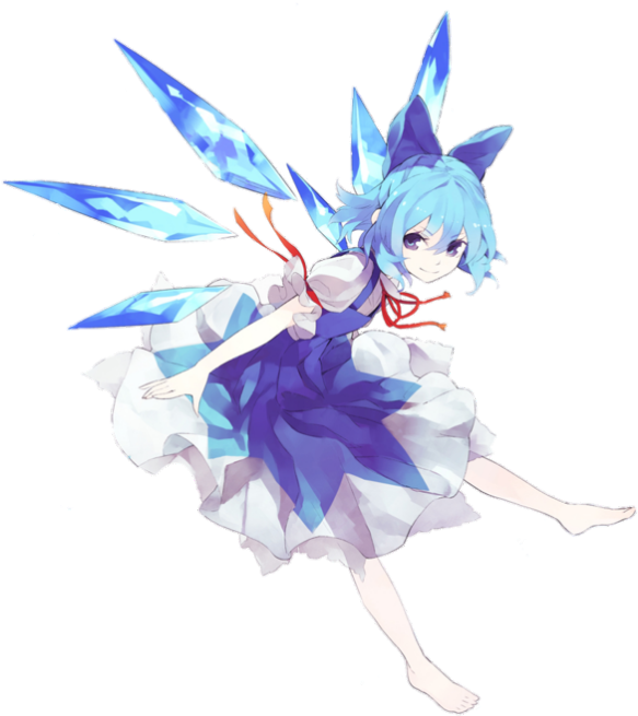 Cirno Render - Touhou Cirno Png (598x673), Png Download