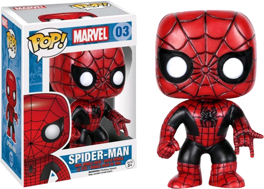 Spider-man - Spiderman Funko Pop Black (976x697), Png Download