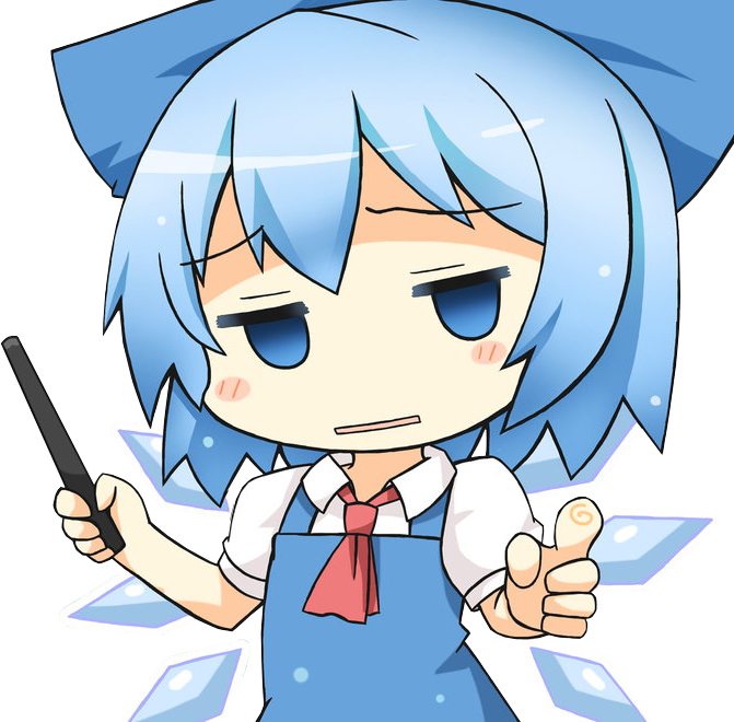 Cirno-sensei - Cute Cirno (671x660), Png Download