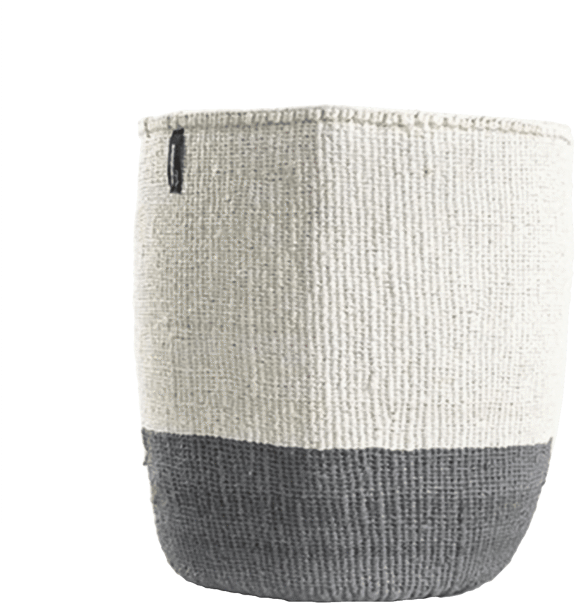 Basket Canasta De Sisal Y Plástico - Mifuko Kiondo Korb Streifen (1024x1024), Png Download