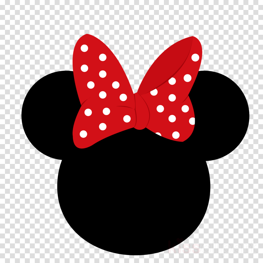 Minnie Mouse Head Clipart Minnie Mouse Mickey Mouse - Minnie Mouse Ears (900x900), Png Download