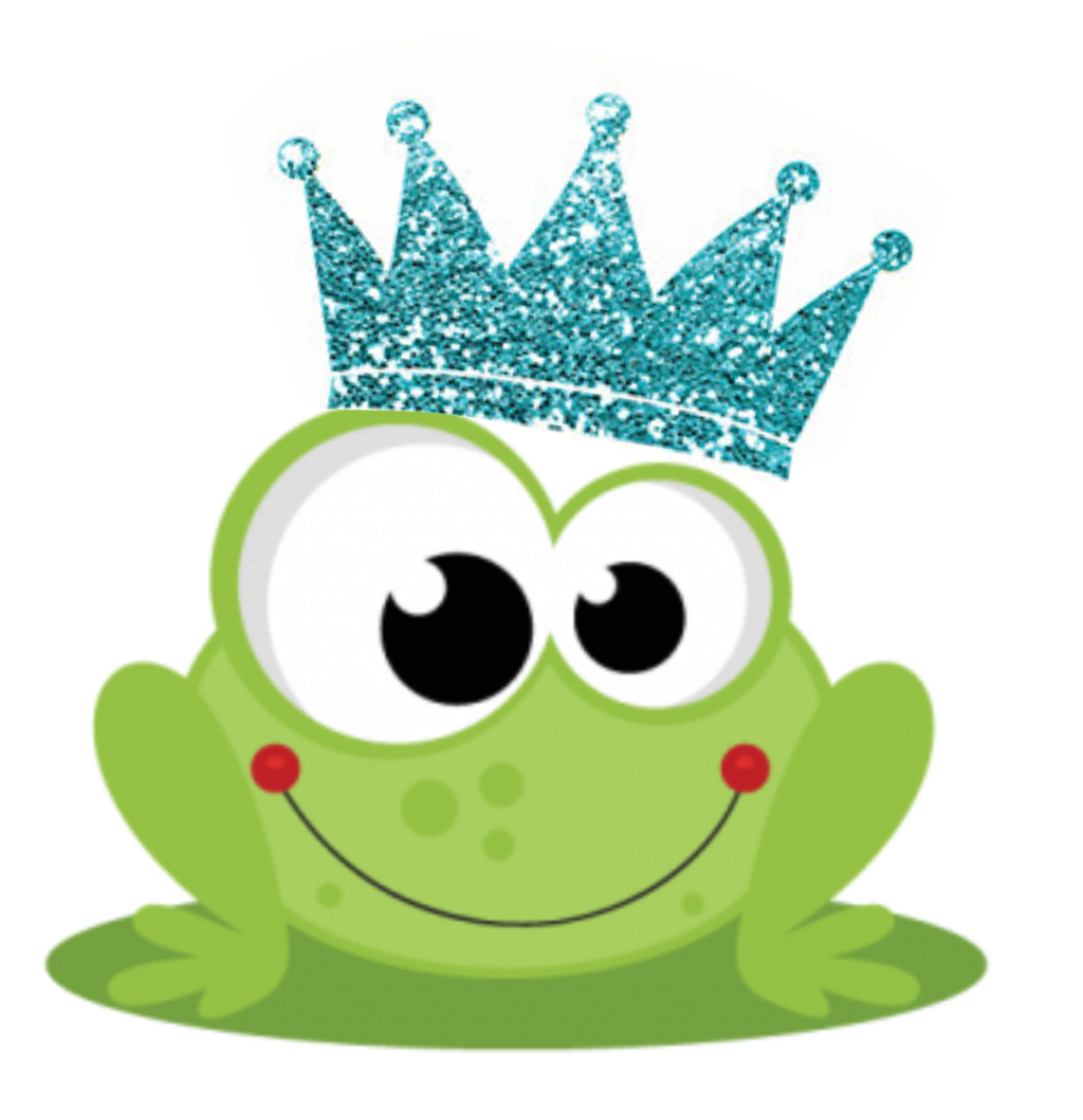 Frog Prince Blue Family Glitter Crown Clip Art Free - Free Clipart Fall Frog (1024x1058), Png Download