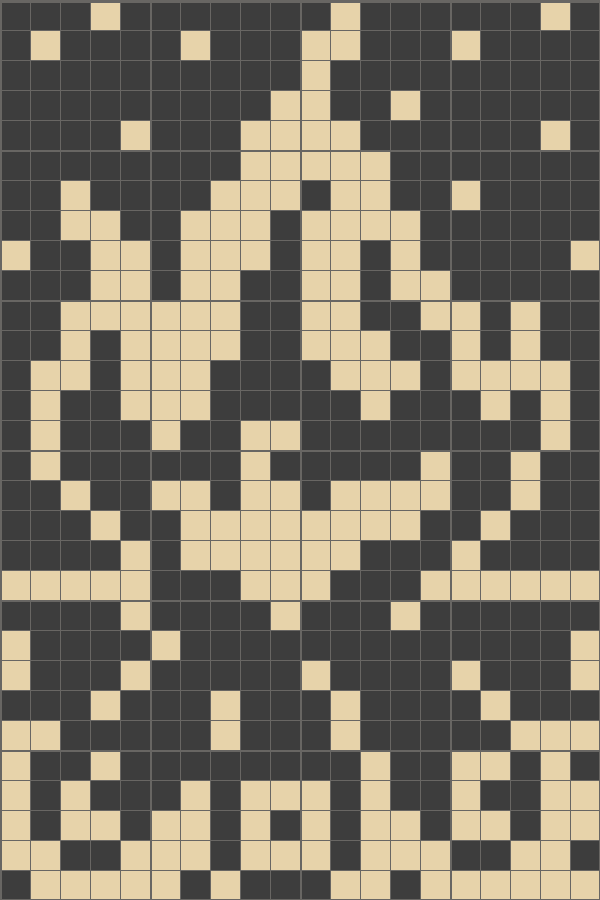 Solution For Original Crossme Level - Nonogram (600x900), Png Download