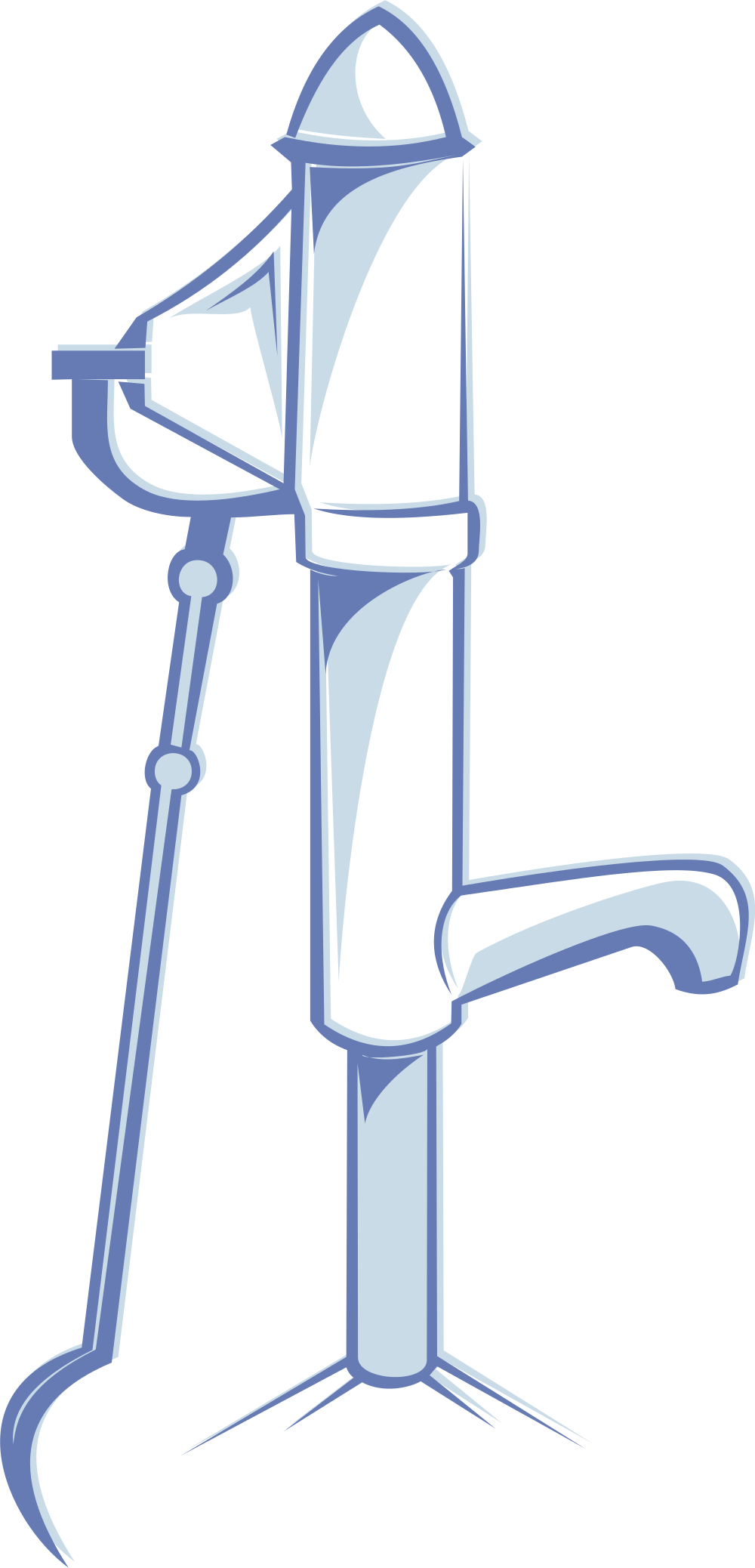 Open - Water Well Pump Clipart (1000x2076), Png Download