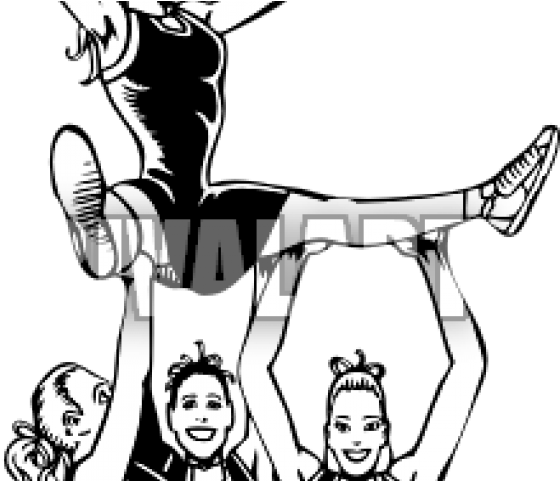 Stunt Clipart Cheerleading Flyer - Cheerleading (640x480), Png Download