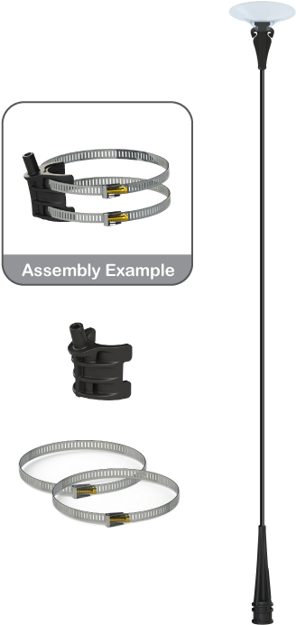 Reusable Vinyl Balloon Light Pole Kit - Street Light (750x750), Png Download