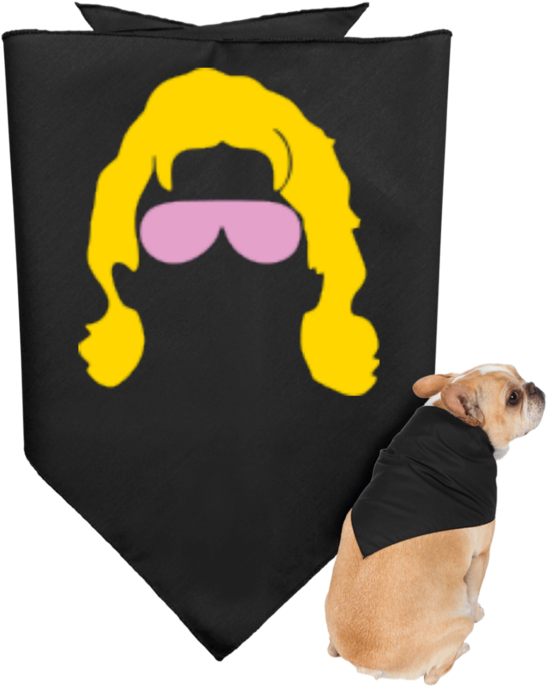 Flair Silhouette Doggie Bandana - My First Halloween Pet Bandana - Black/orange (690x690), Png Download